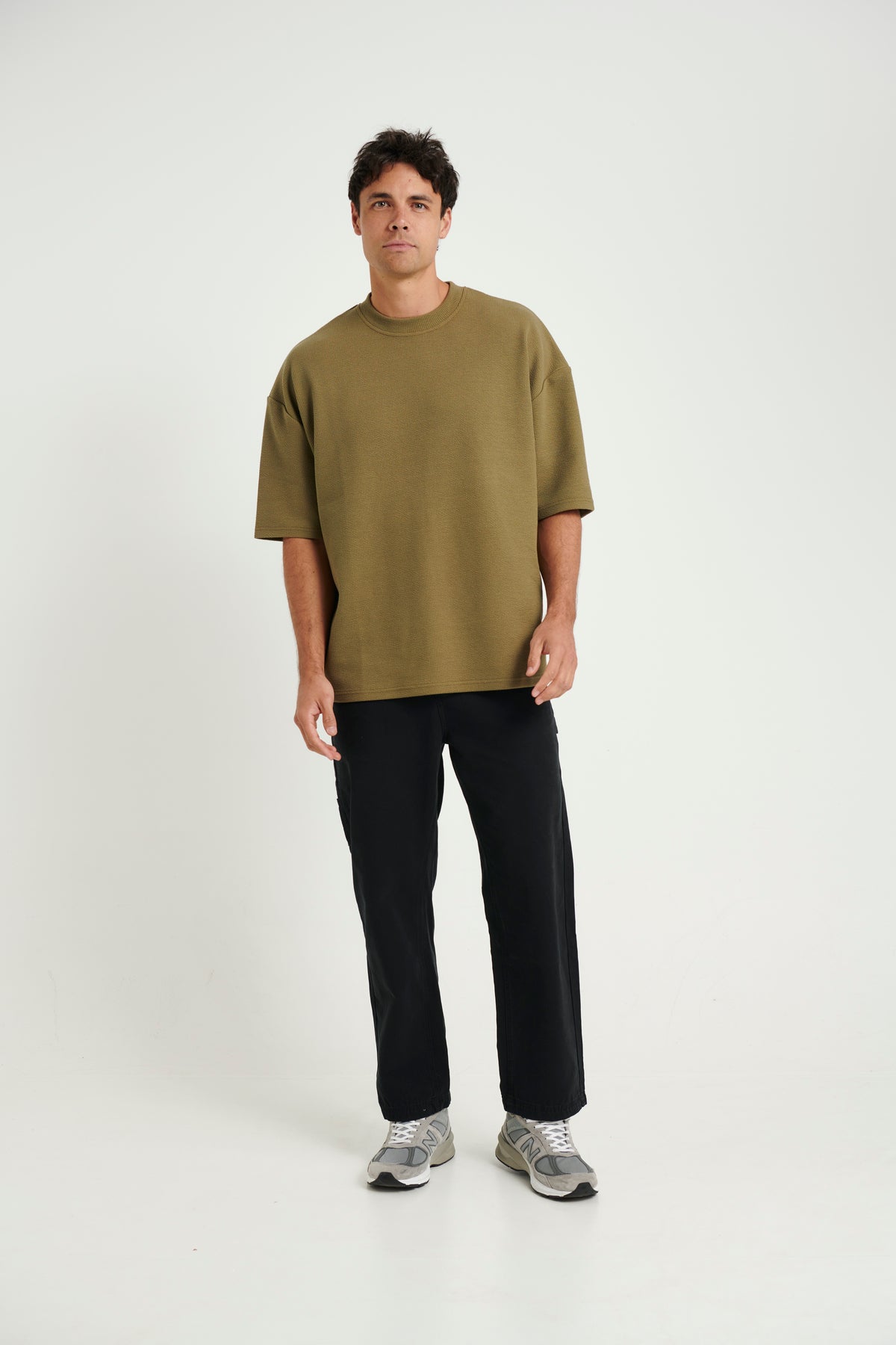 NTH Heavy Ribbed Tee Army - FINAL SALE