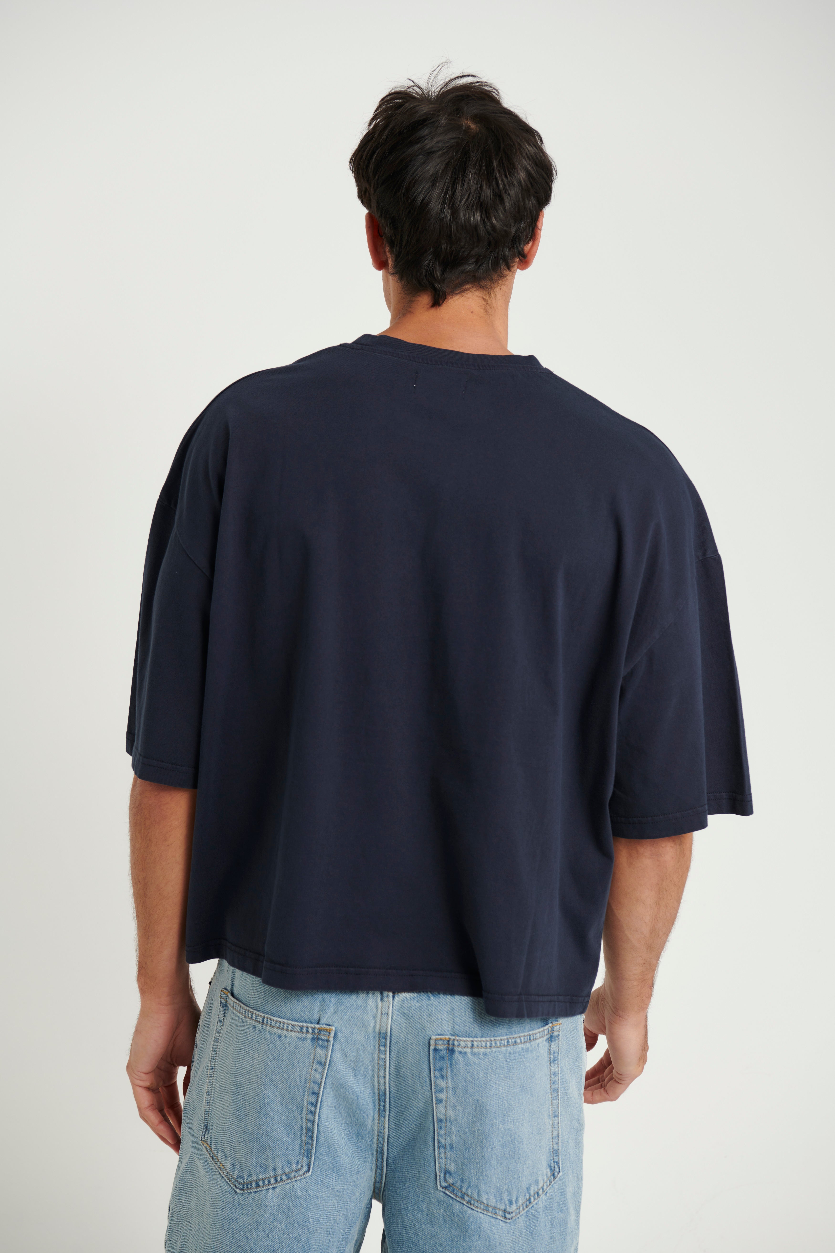 NTH Crop Box Tee Navy