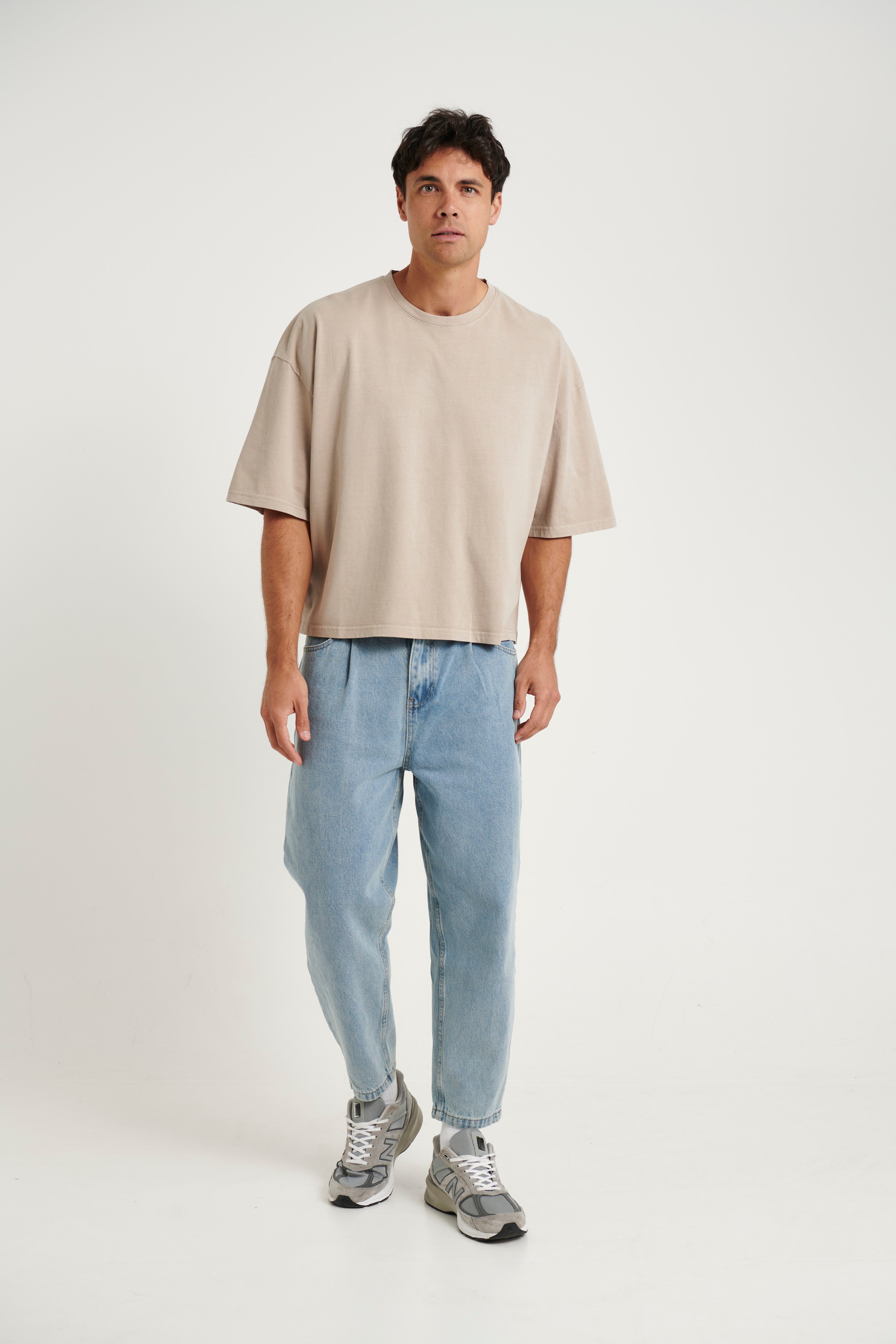 NTH Crop Box Tee Tan