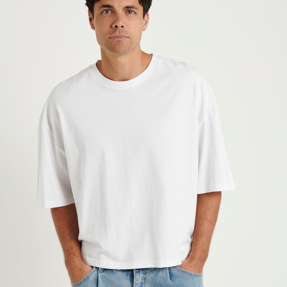 NTH Crop Box Tee White