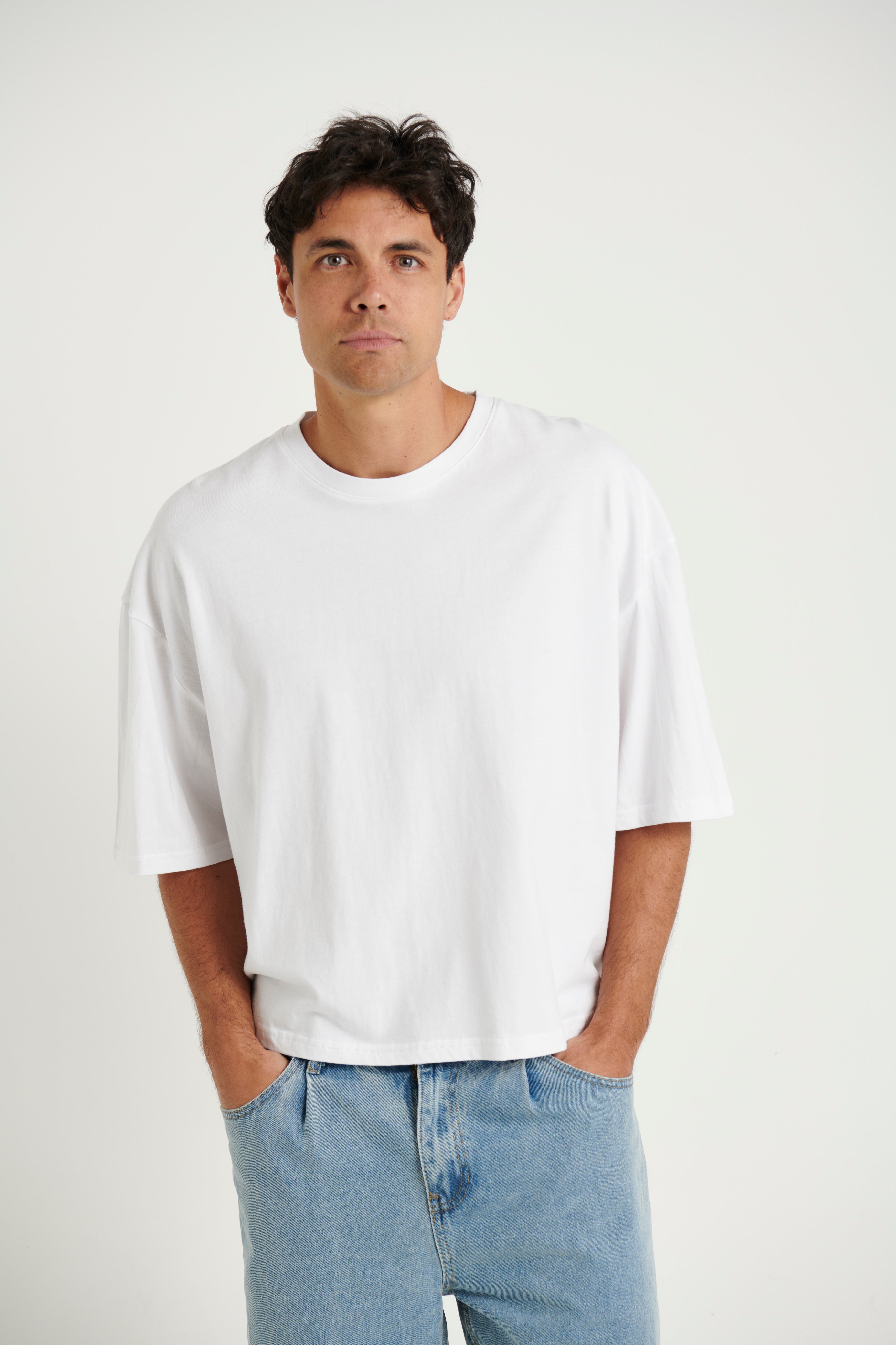 NTH Crop Box Tee White