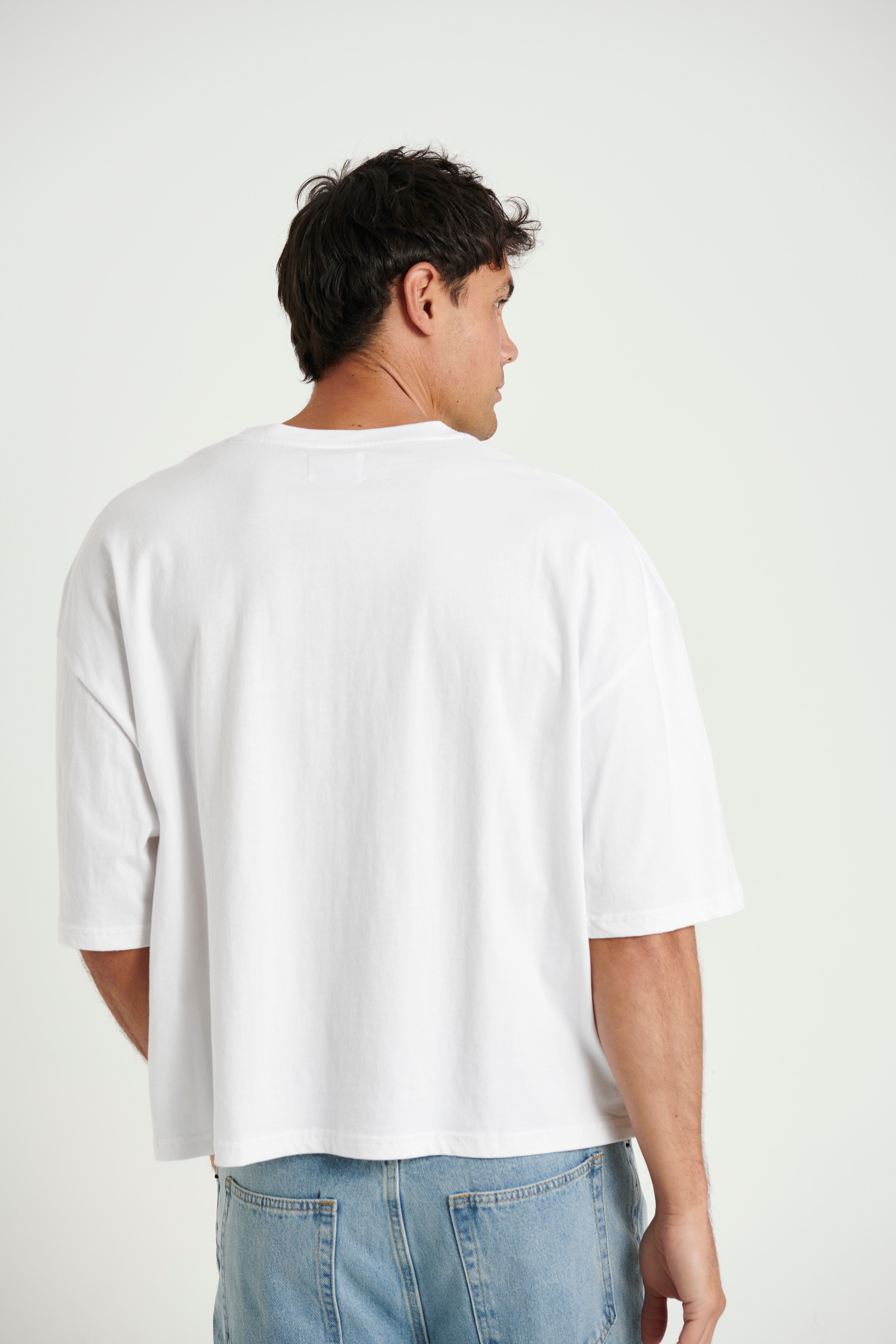 NTH Crop Box Tee White