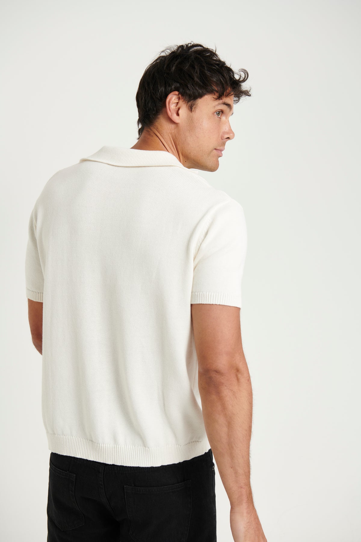 Brody Knit Polo White