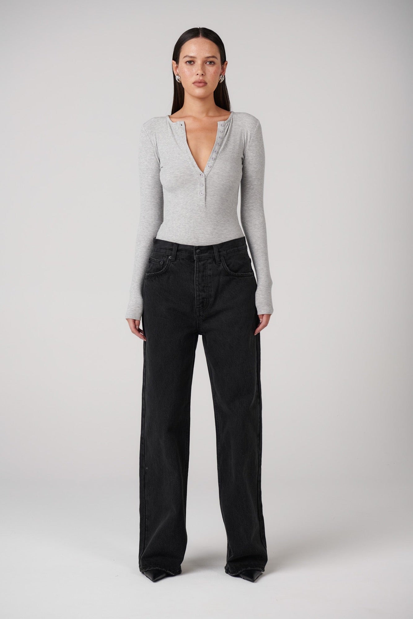 Lara Bodysuit Grey - FINAL SALE