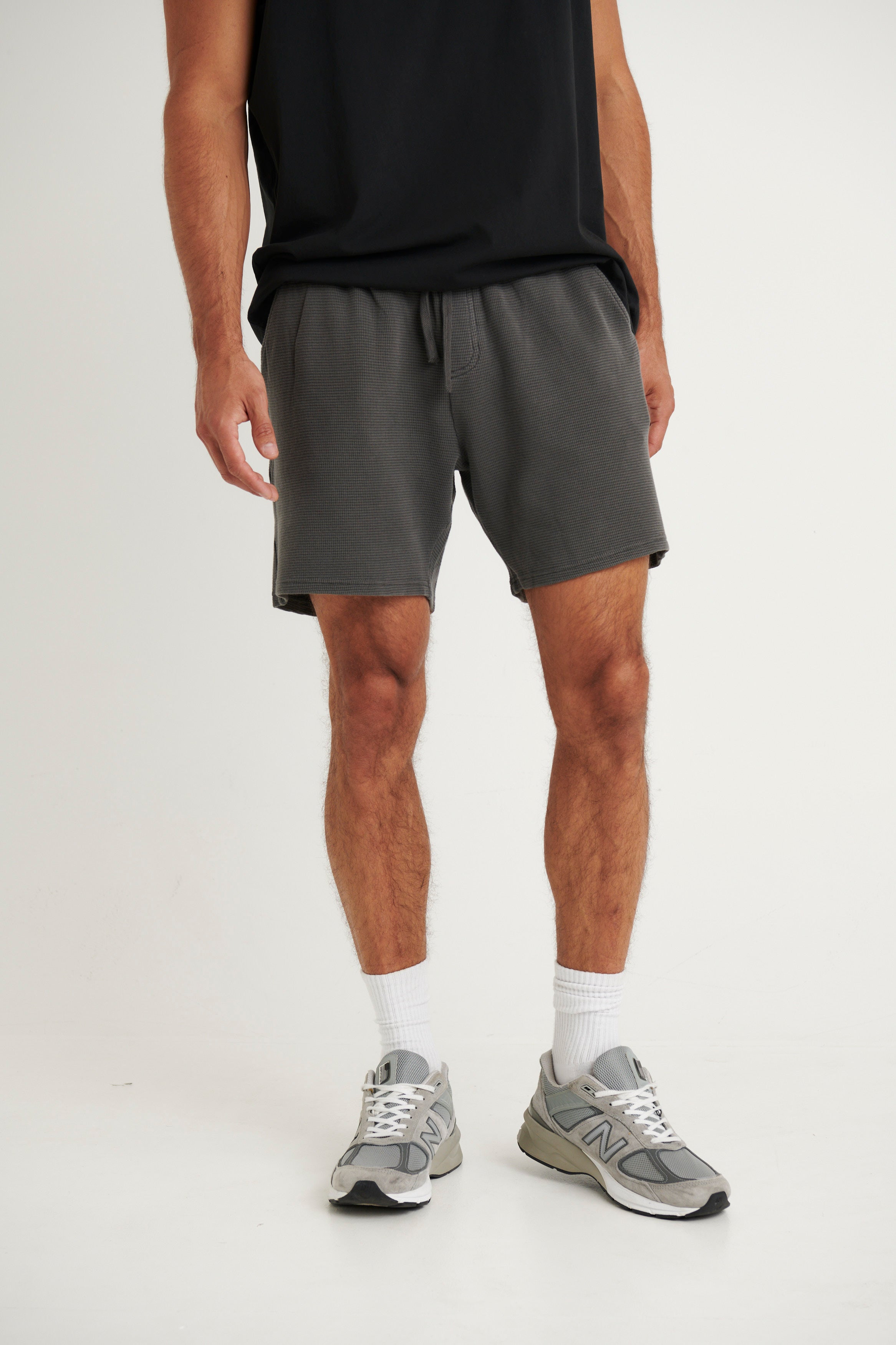 NTH Waffle Short Charcoal