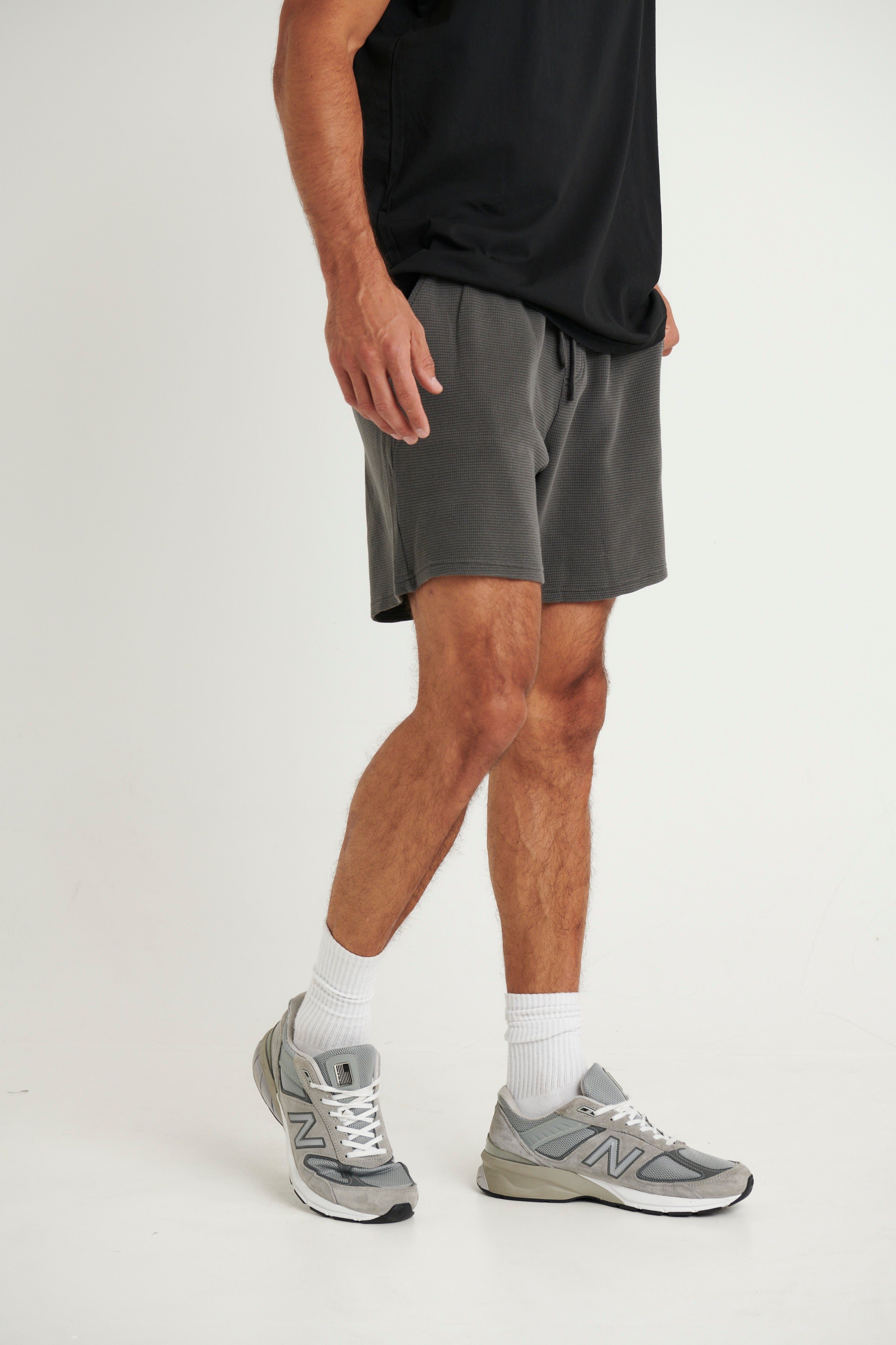 NTH Waffle Short Charcoal