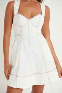Bindi Mini Dress White - FINAL SALE