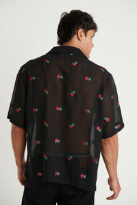 Felix Embroidery Shirt Black