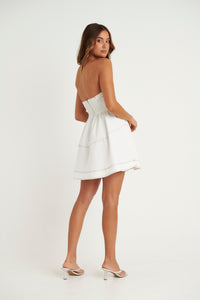 Jaymes Mini Dress White - FINAL SALE