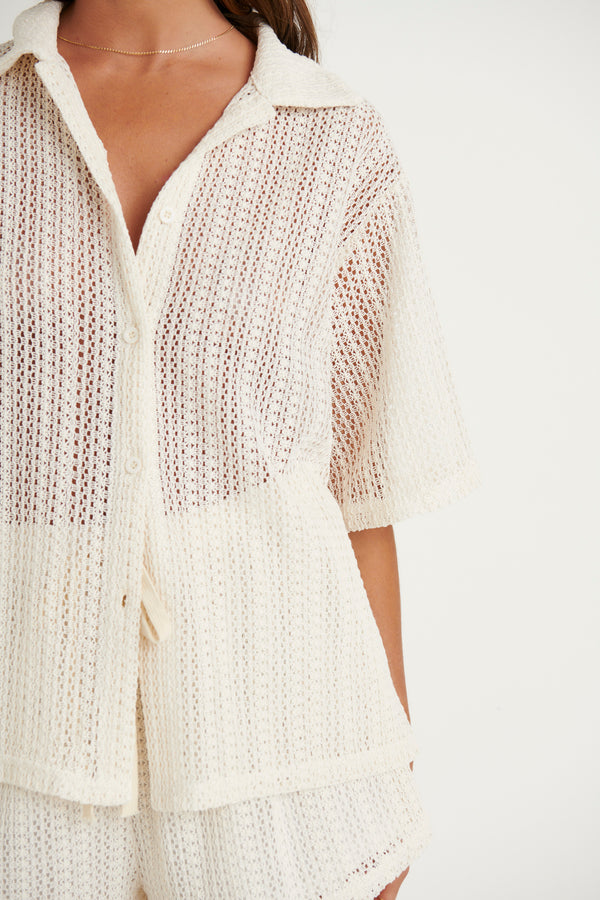 Miranda Crochet Set White