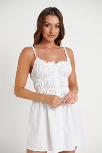 Isabella Mini Dress White - FINAL SALE