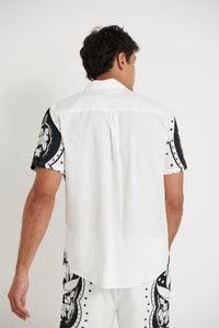 Western Shirt White/Black - FINAL SALE