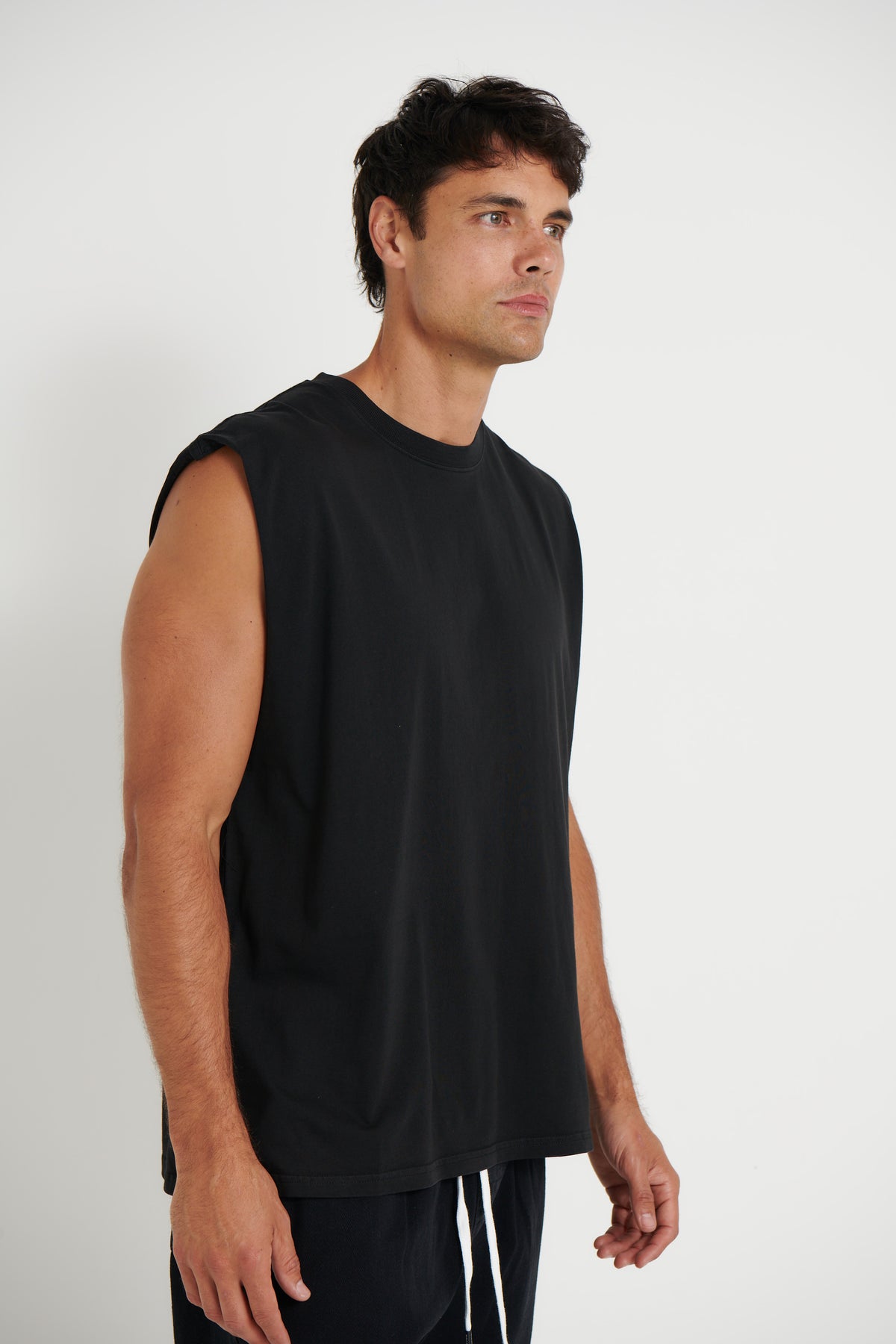 Luke Heavyweight Tank Washed Black