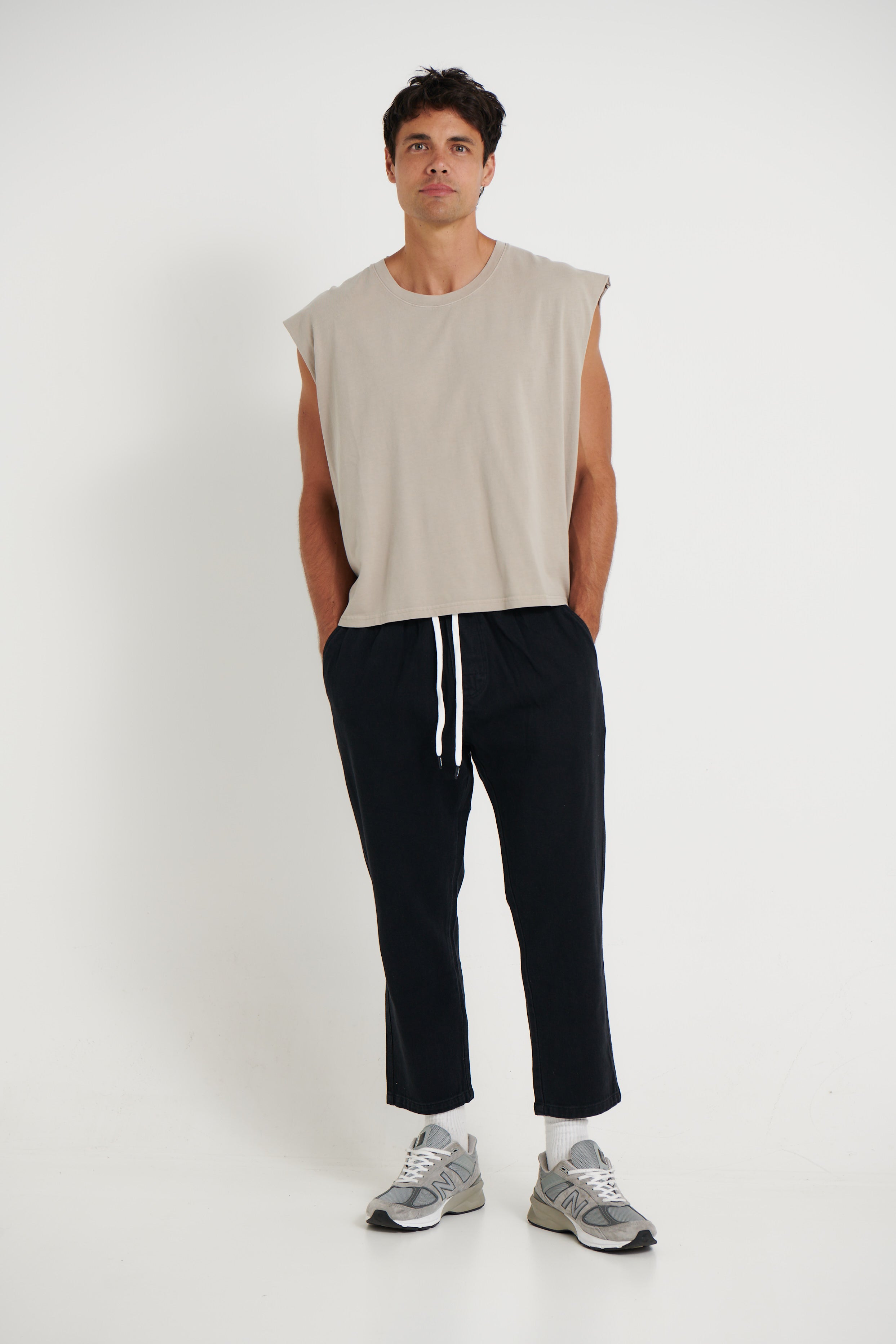 NTH Crop Box Tank Stone