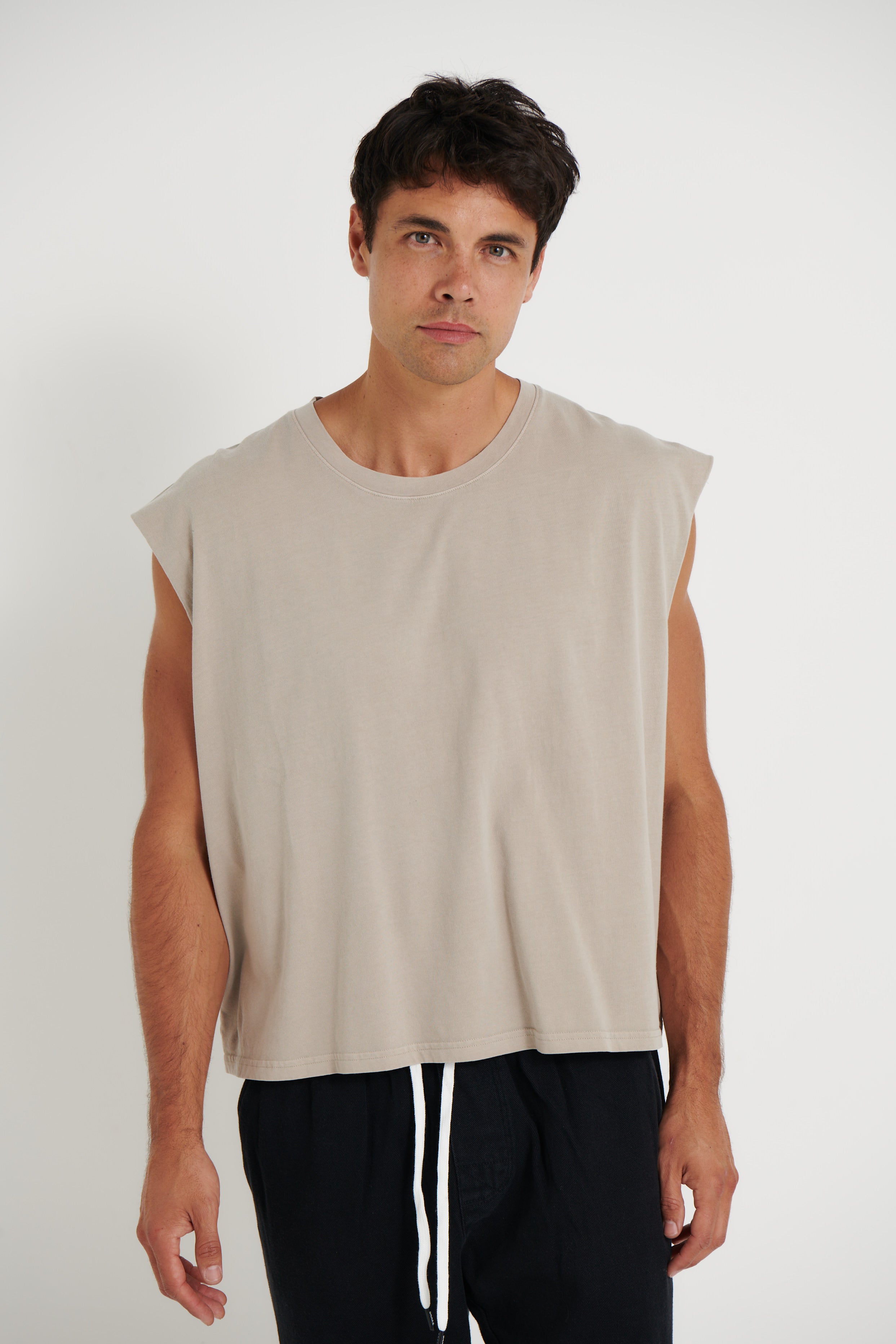 NTH Crop Box Tank Stone