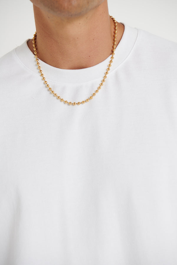 NTH 5mm Ball Chain Necklace Gold