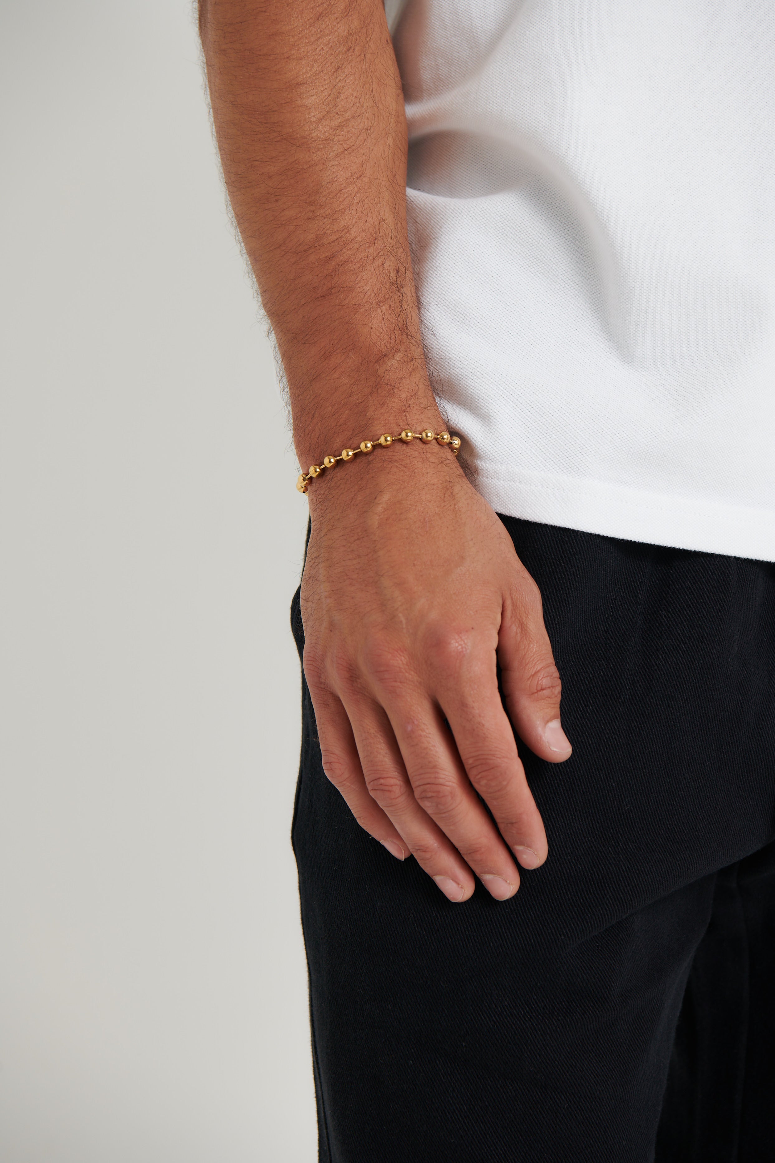 NTH 6mm Ball Chain Bracelet Gold
