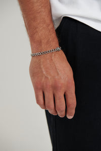 NTH 6mm Curb Chain Bracelet Silver