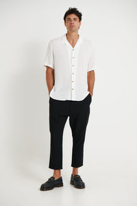 Jake Rayon Shirt White - FINAL SALE