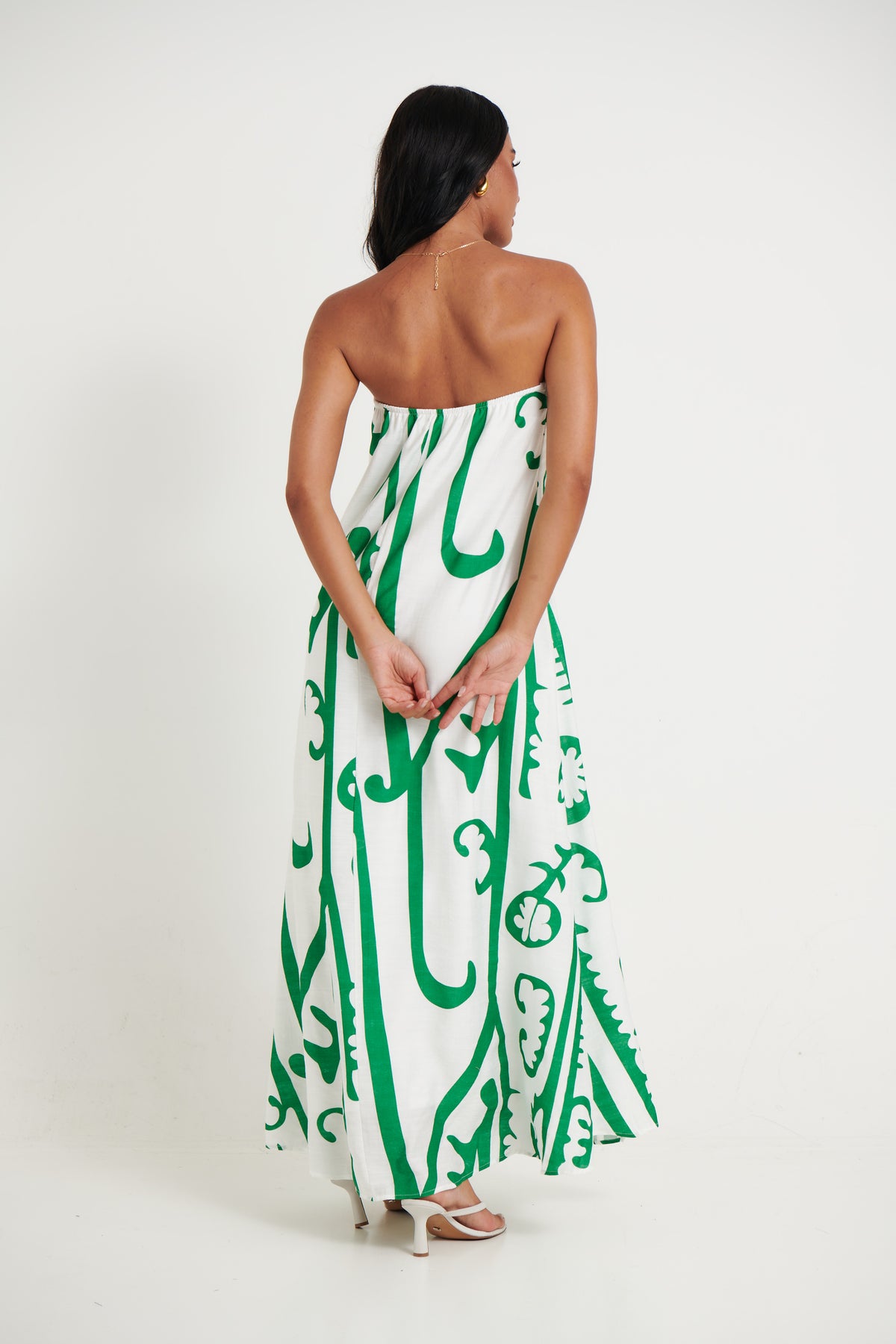 Emmy Maxi Dress Green - FINAL SALE