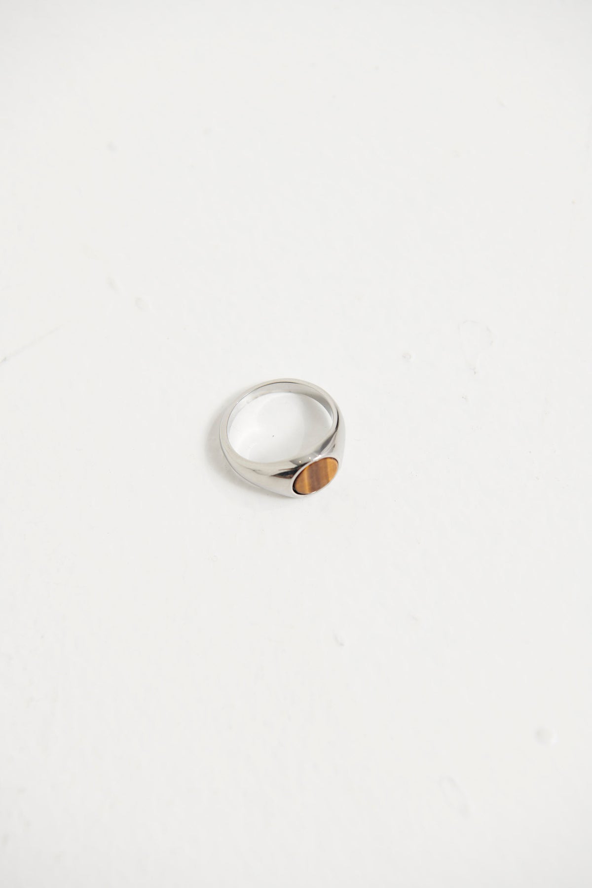 NTH Signet Ring Brown/Silver