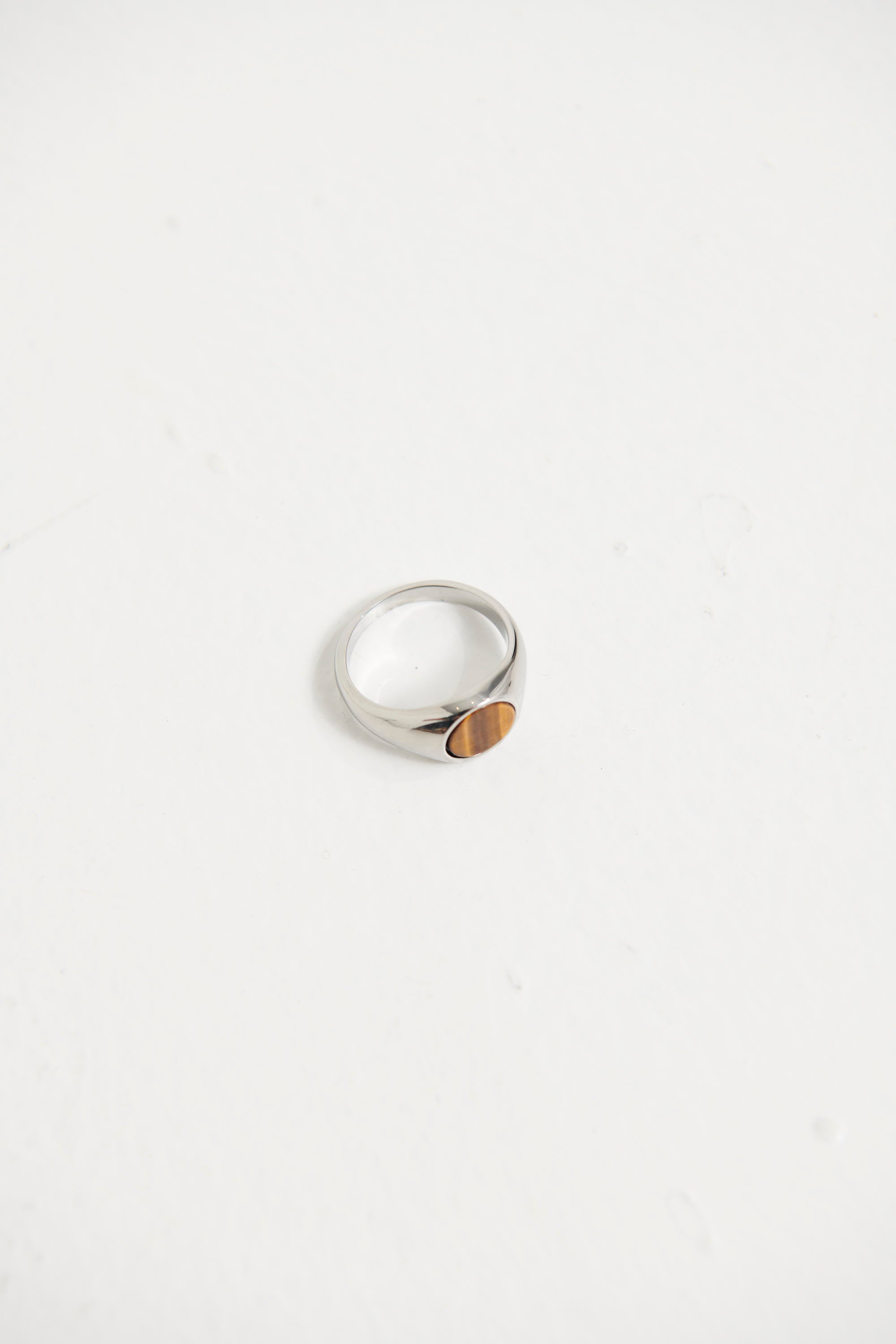 NTH Signet Ring Brown/Silver