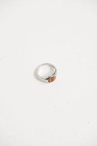 NTH Signet Ring Brown/Silver