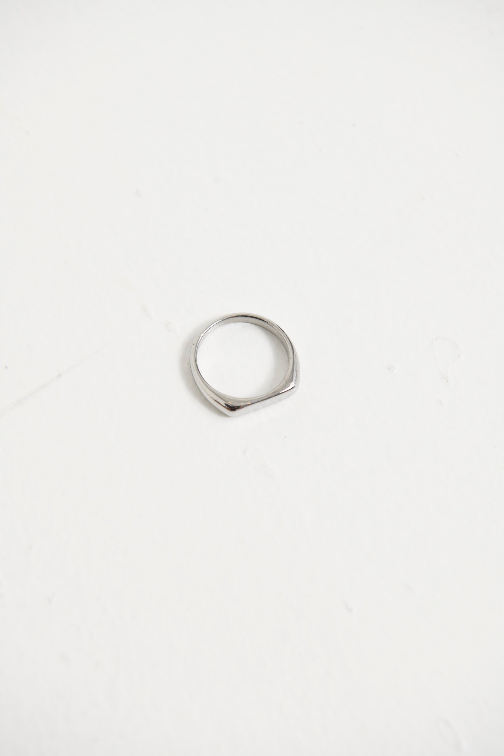 NTH Slim Signet Ring Silver