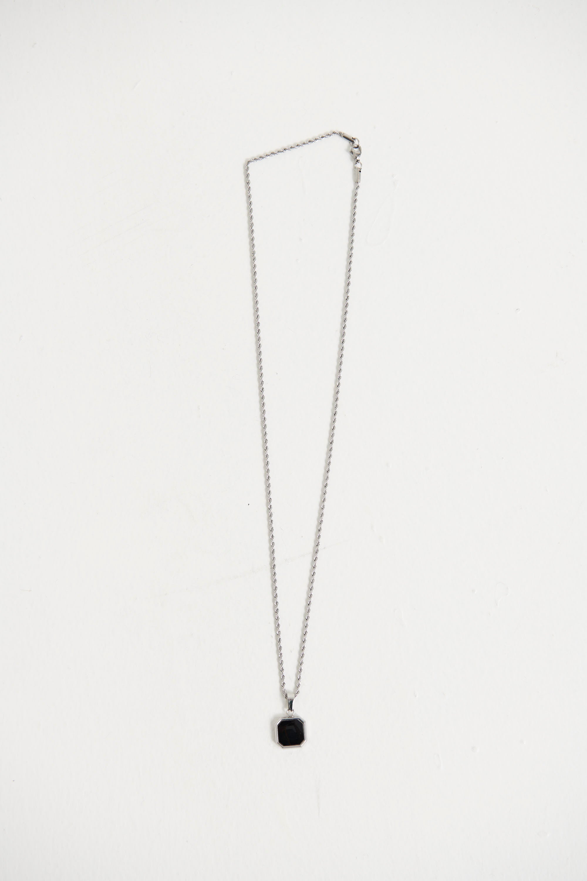 NTH Octagon Pendant Necklace Silver