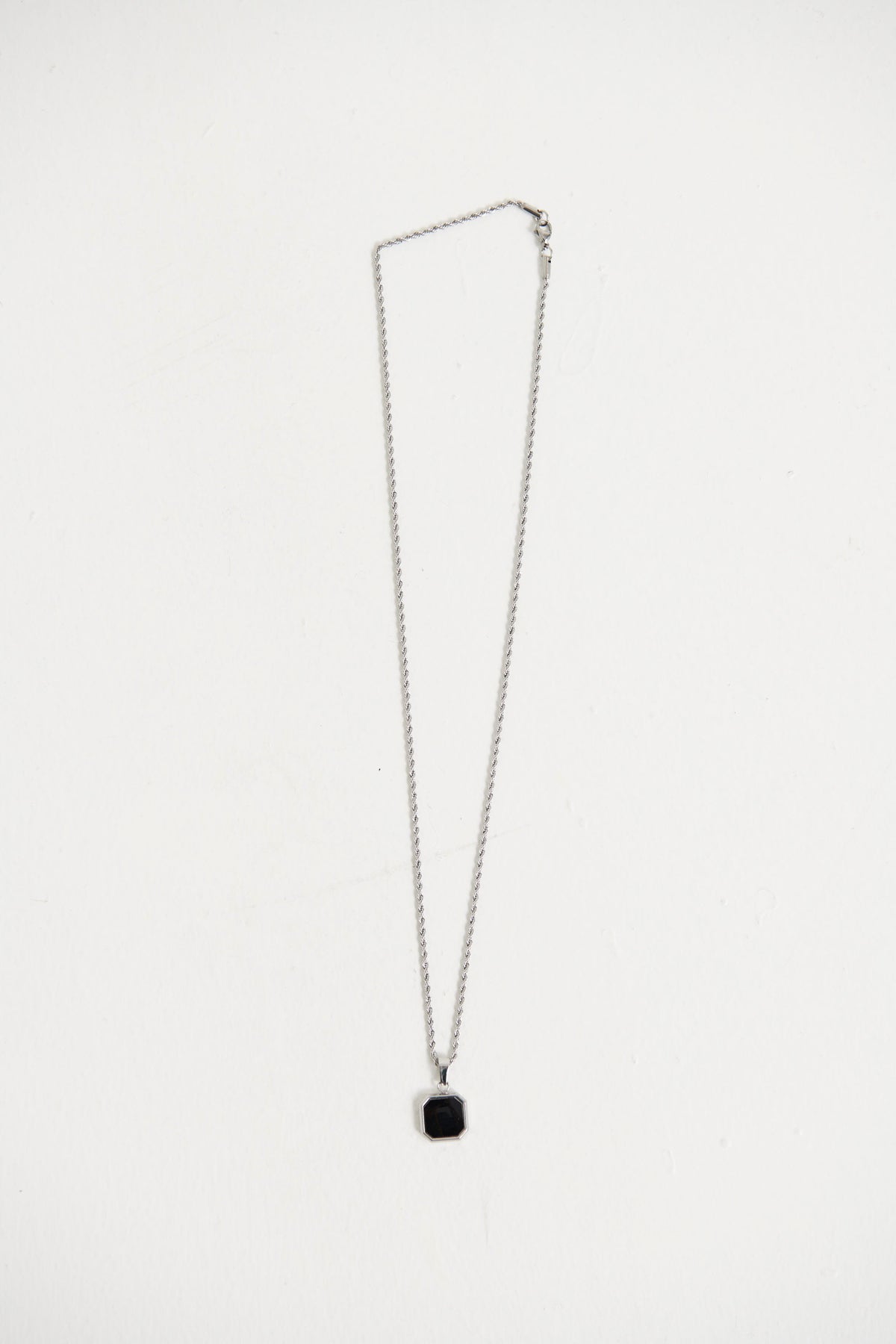 NTH Octagon Pendant Necklace Silver