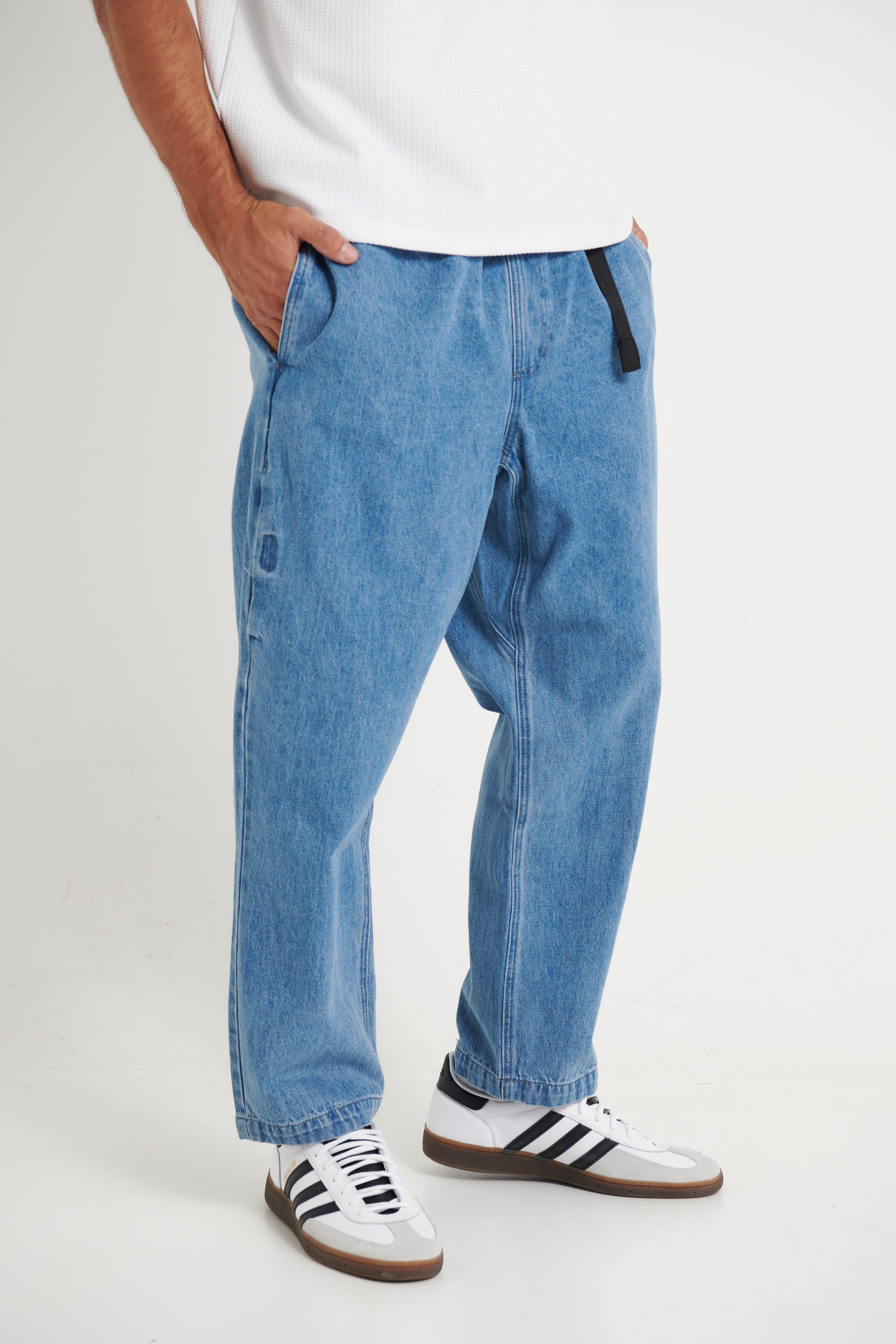 NTH Baggy Crop Pant Blue - FINAL SALE