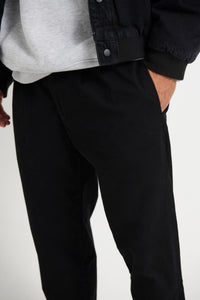 NTH Cropped Pleat Pant Black