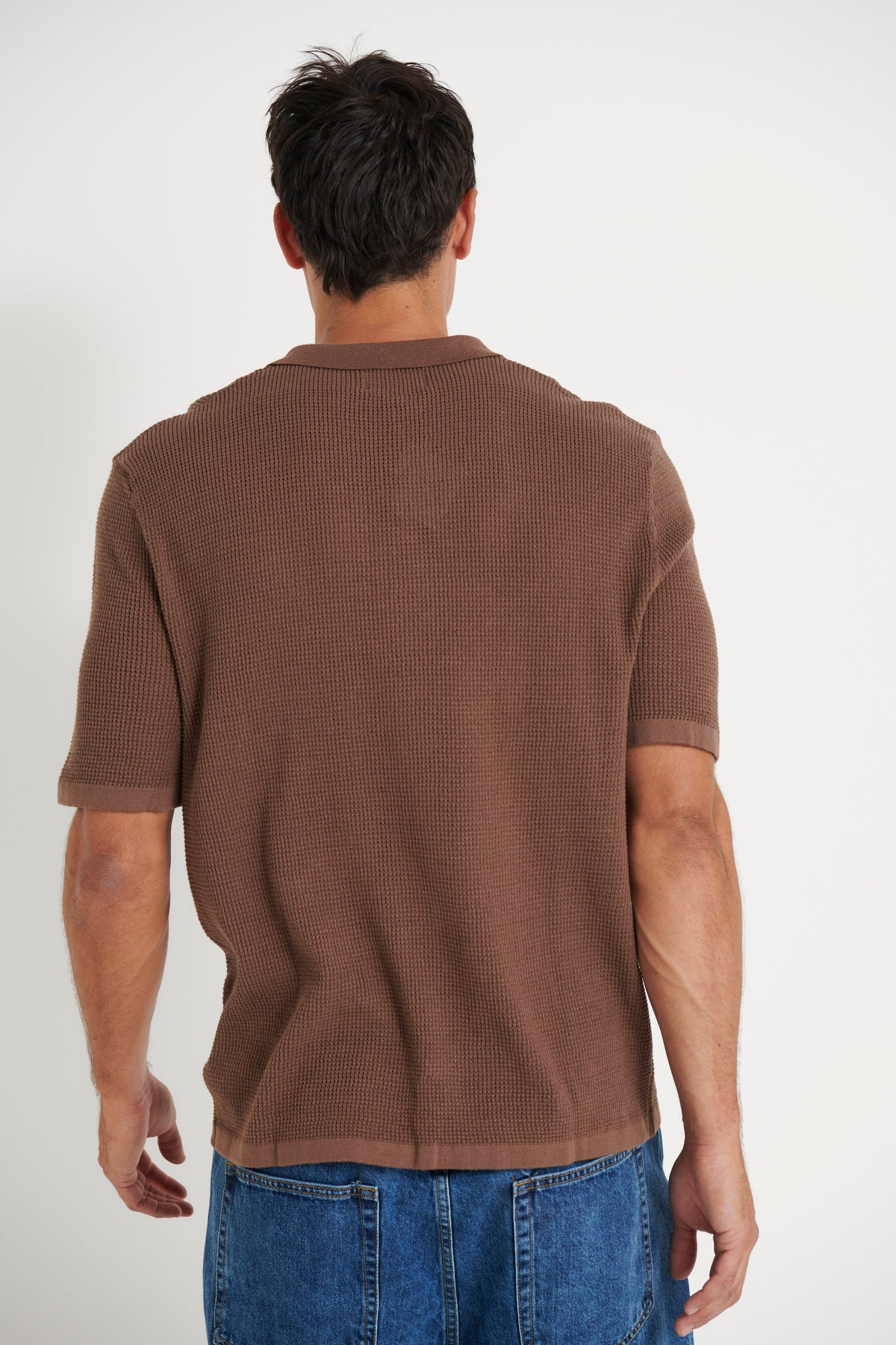 NTH Knitted Polo Choc