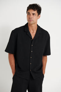 Noah Texture Shirt Black