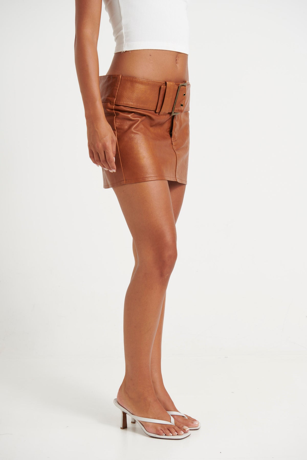 Uma Mini Skirt Tan - FINAL SALE