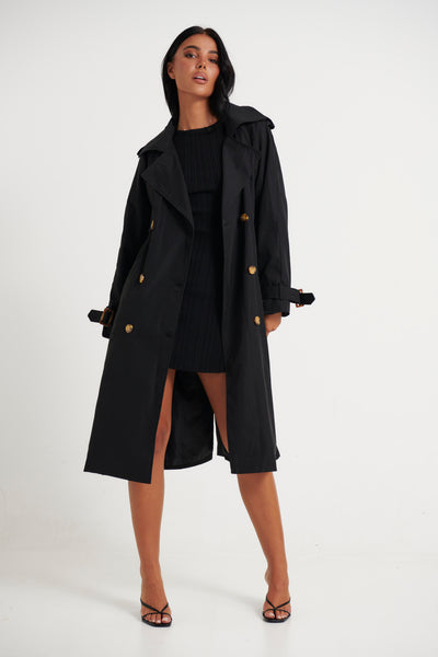 Lia Trench Black