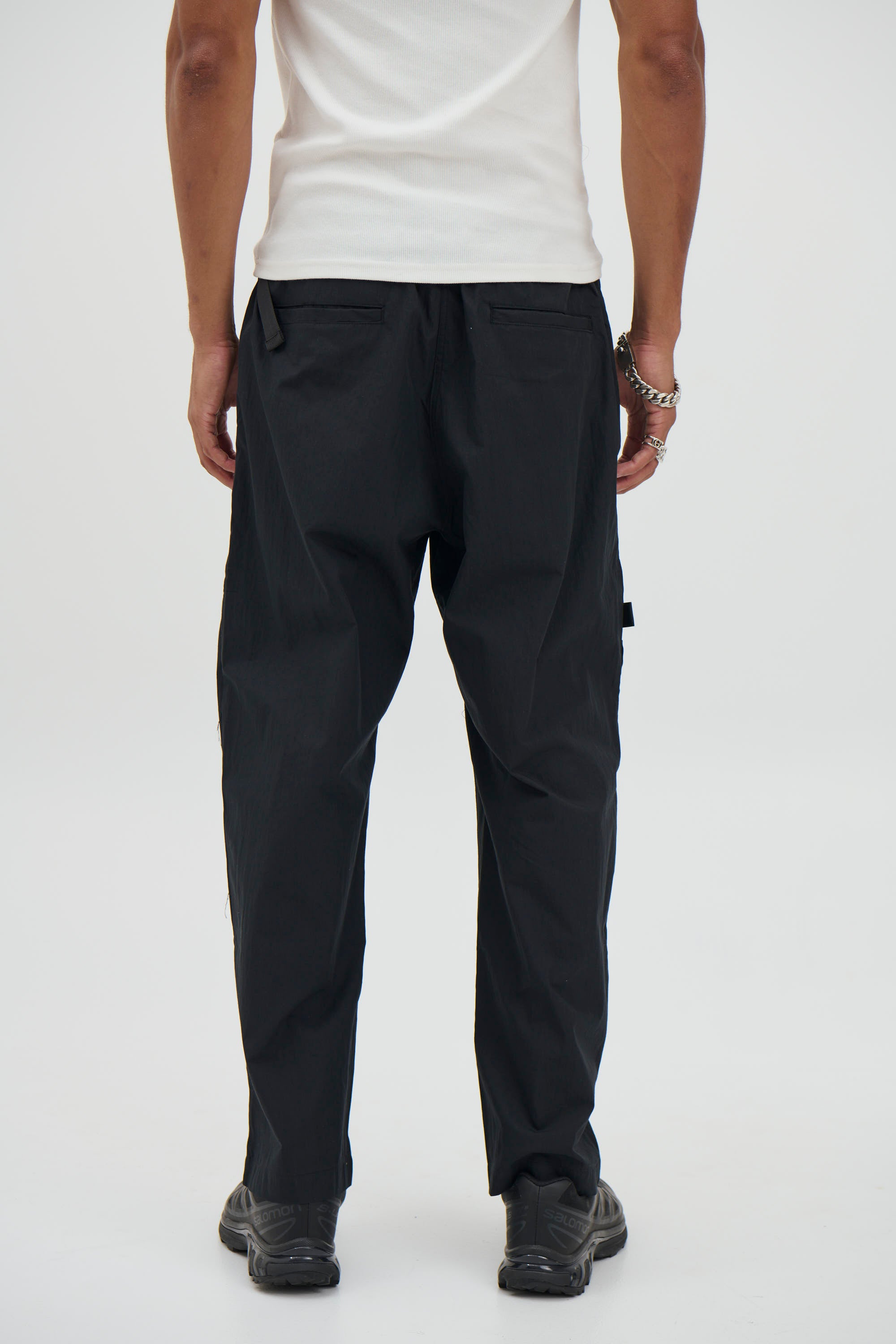 Charlie Baggy Nylon Pant Black