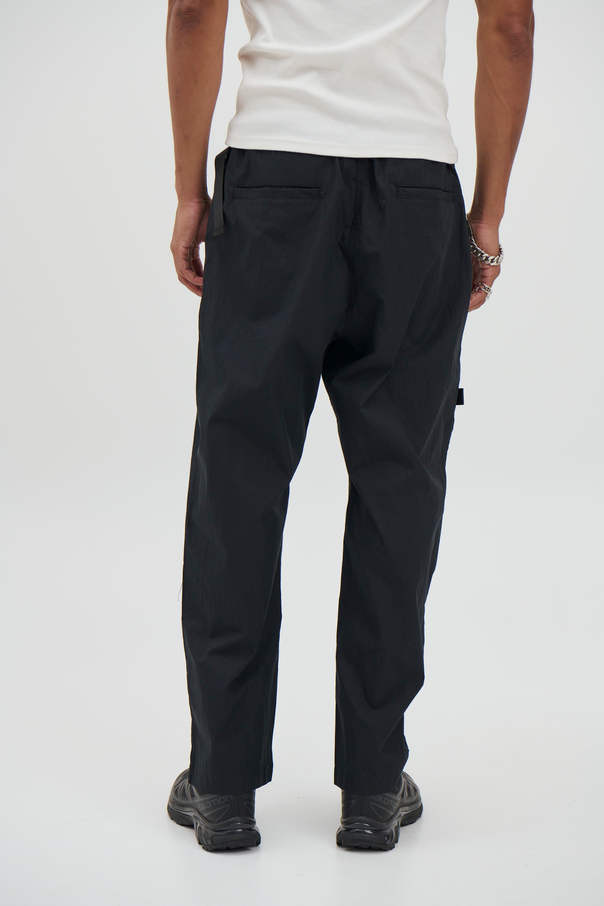 Charlie Baggy Nylon Pant Black