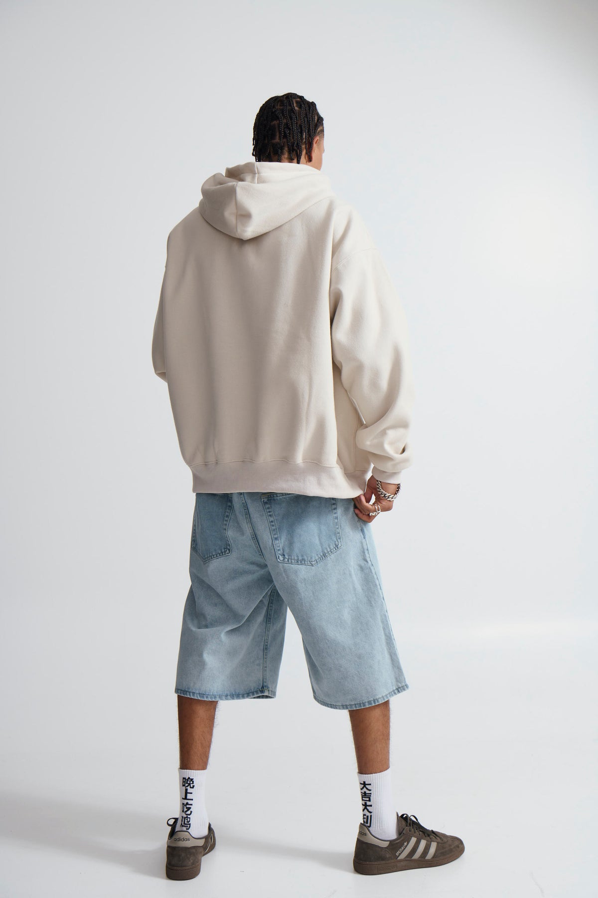 Roman Oversize Basic Hoodie Ivory