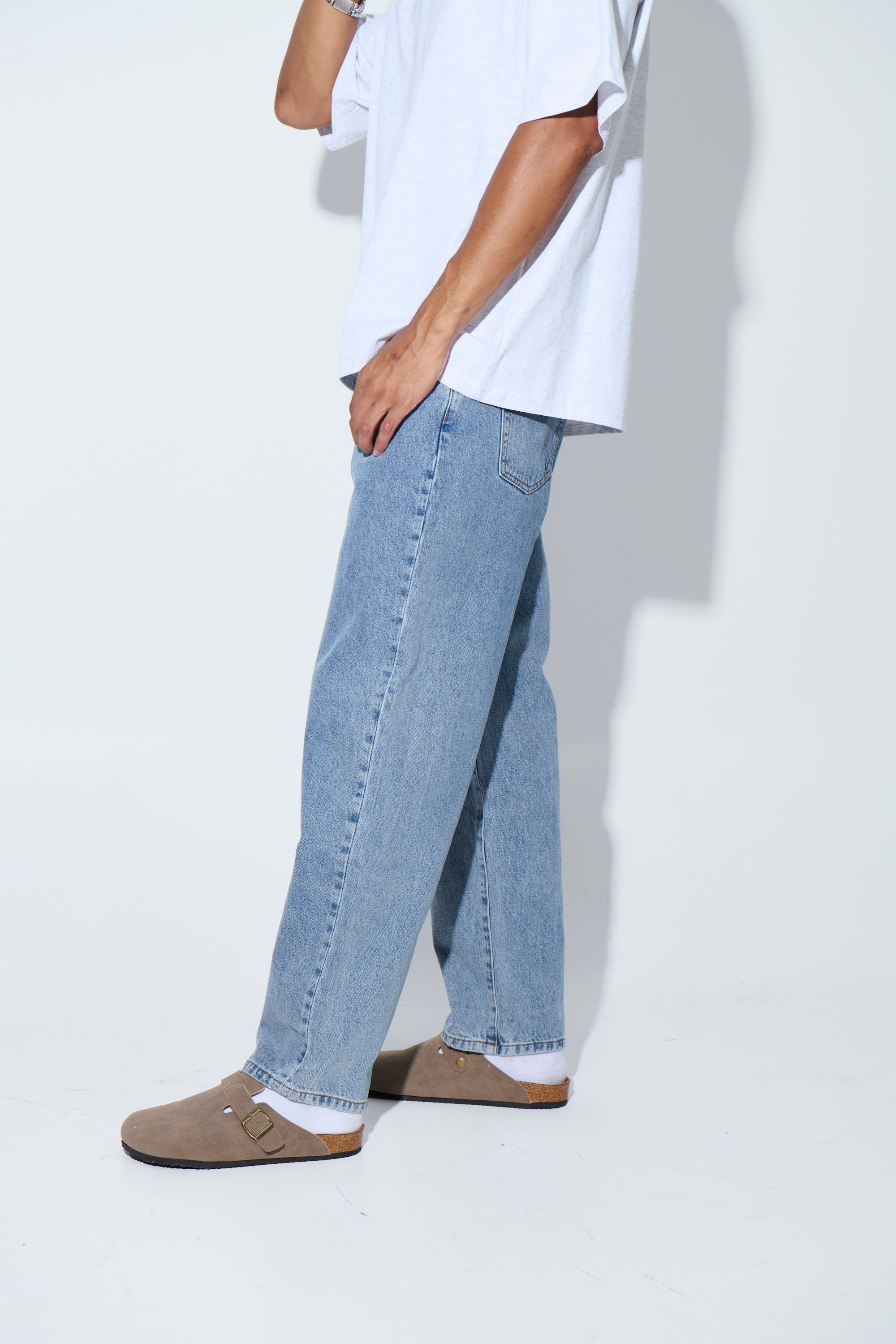 Cruz Baggy Denim Mid Blue