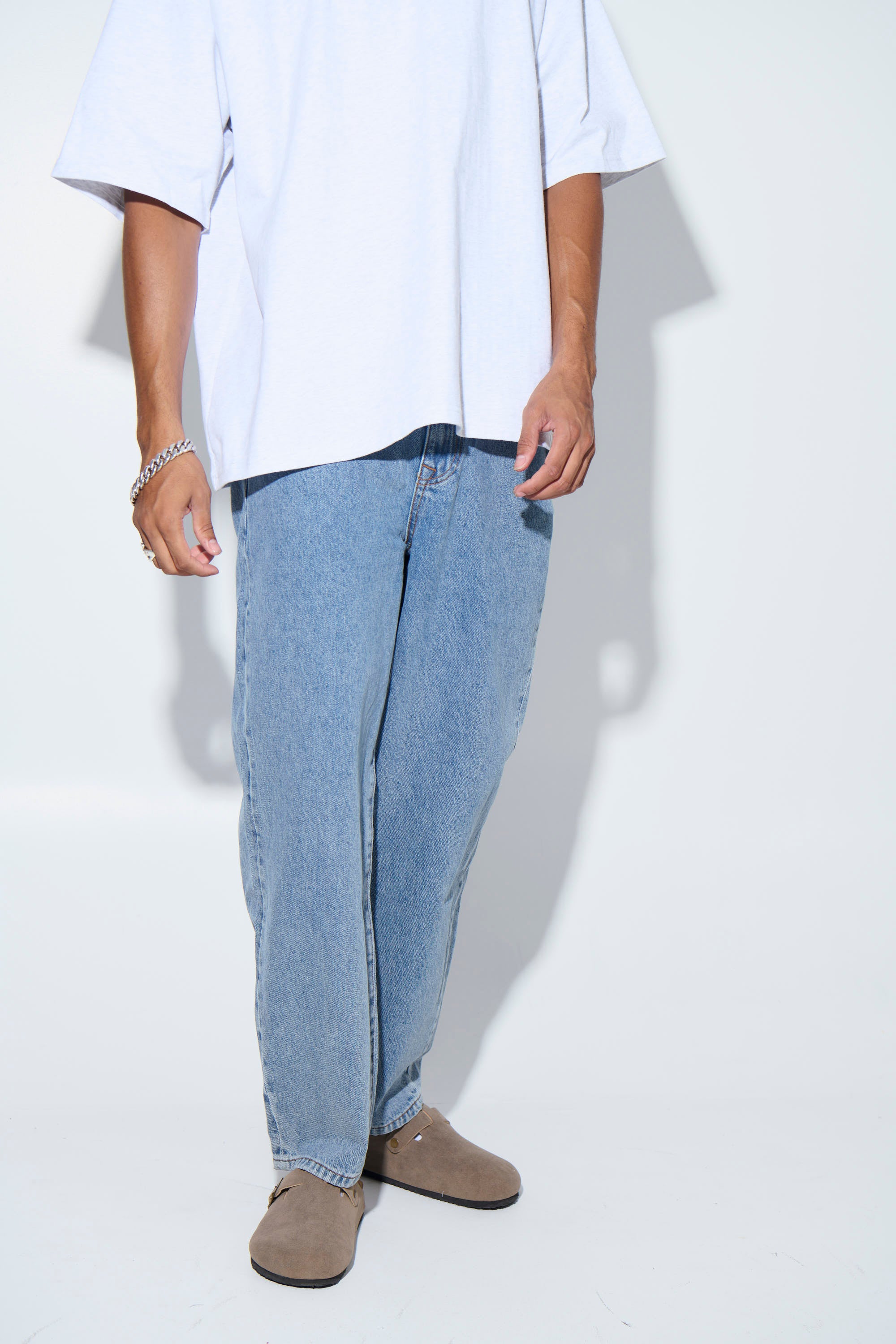 Cruz Baggy Denim Mid Blue