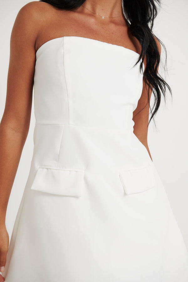 Micca Mini Dress White