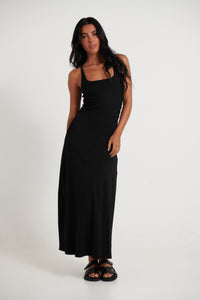 Alma Midi Dress Black