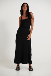 Alma Midi Dress Black