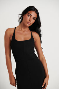 Alma Midi Dress Black