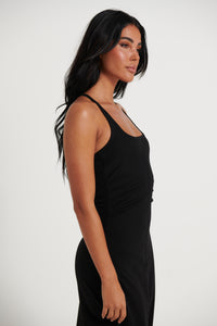 Alma Midi Dress Black