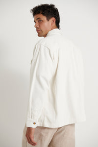 Dion Cord Overshirt Ivory