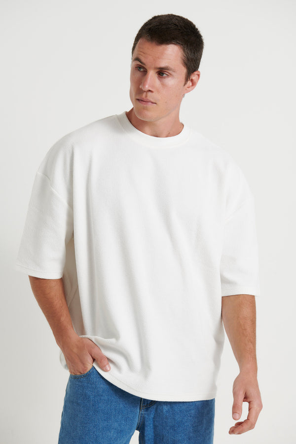 NTH Heavy Ribbed Tee Ivory