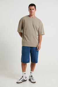 Joel Heavyweight Box Tee Stone