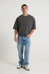 NTH Crop Box Tee Charcoal